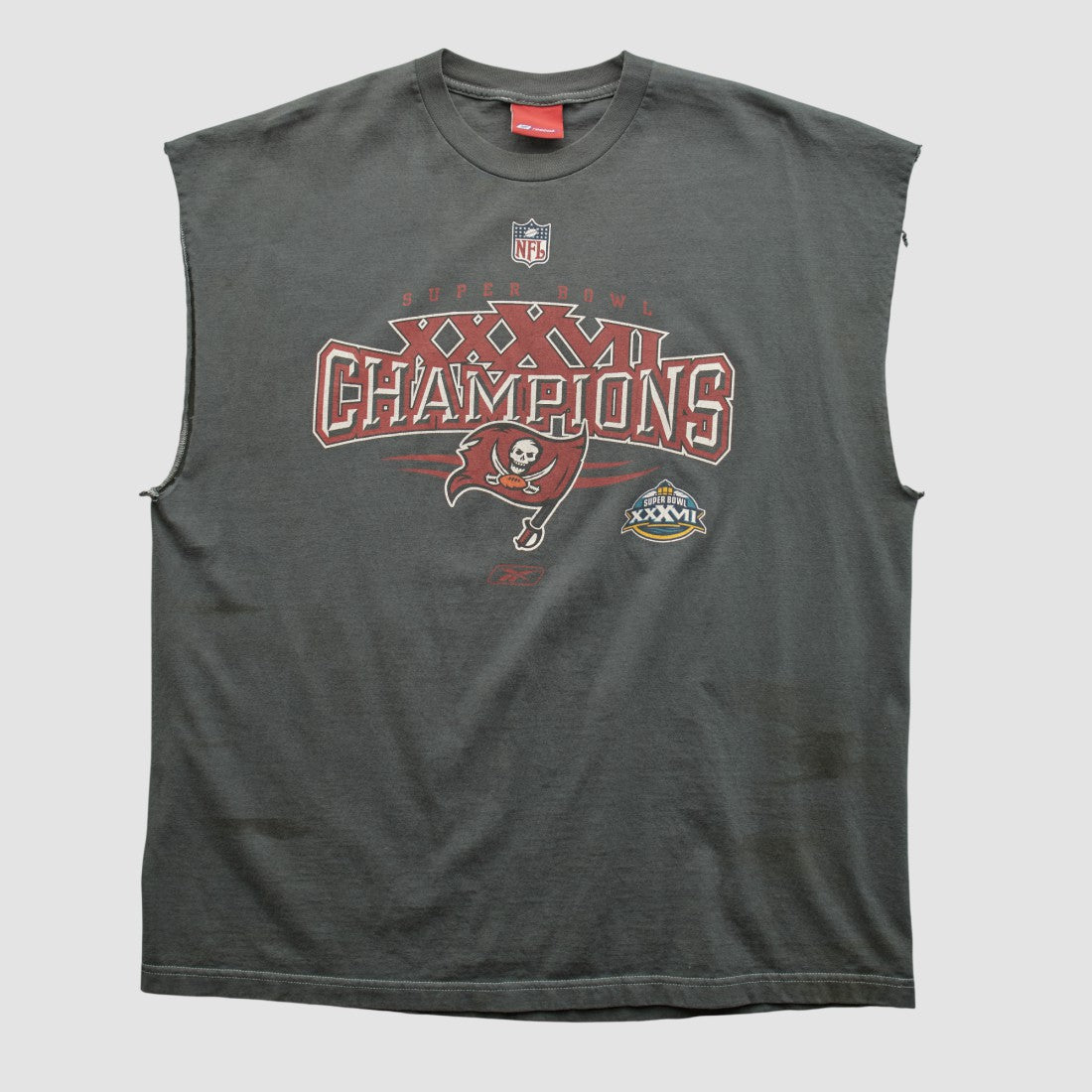 Super Bowl XXXVII Reebok 2003 T-shirt Charcoal Vintage
