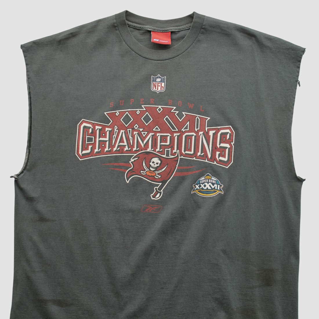Super Bowl XXXVII Reebok 2003 T-shirt Charcoal Vintage