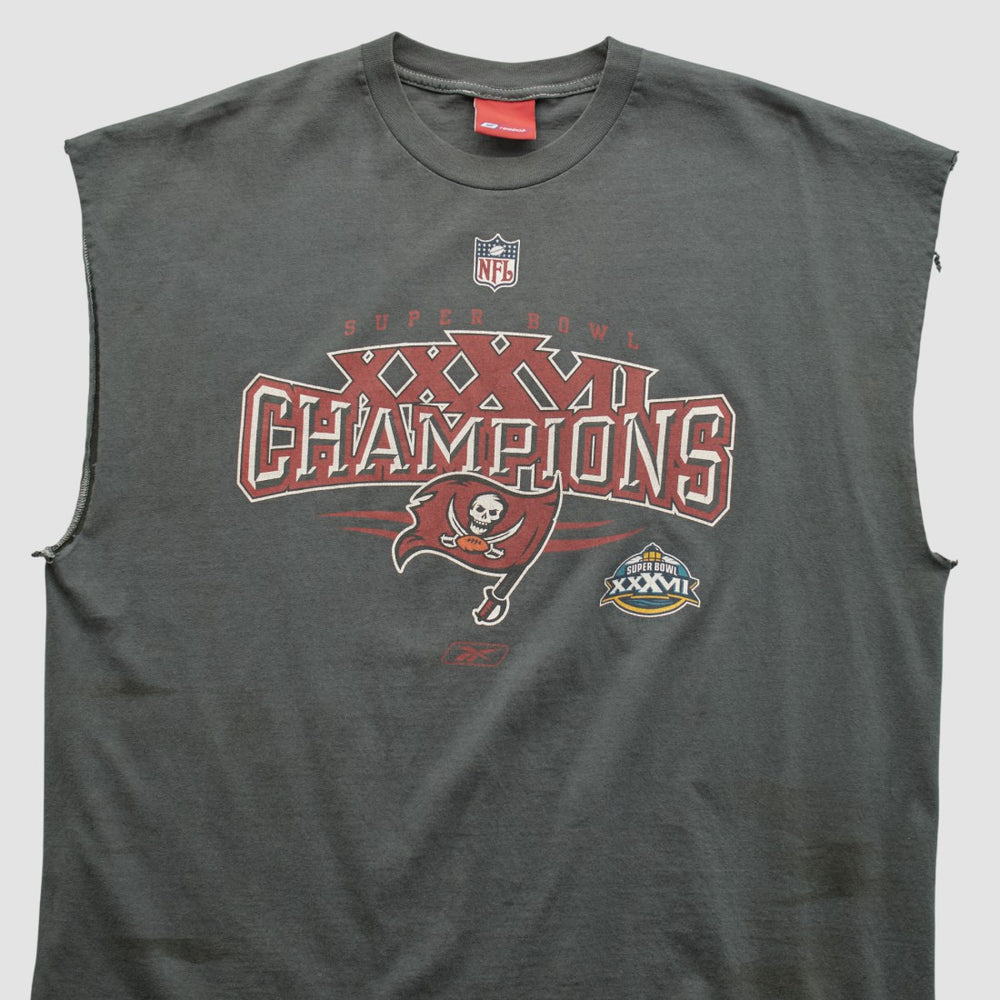 Super Bowl XXXVII Reebok 2003 T-shirt Charcoal Vintage