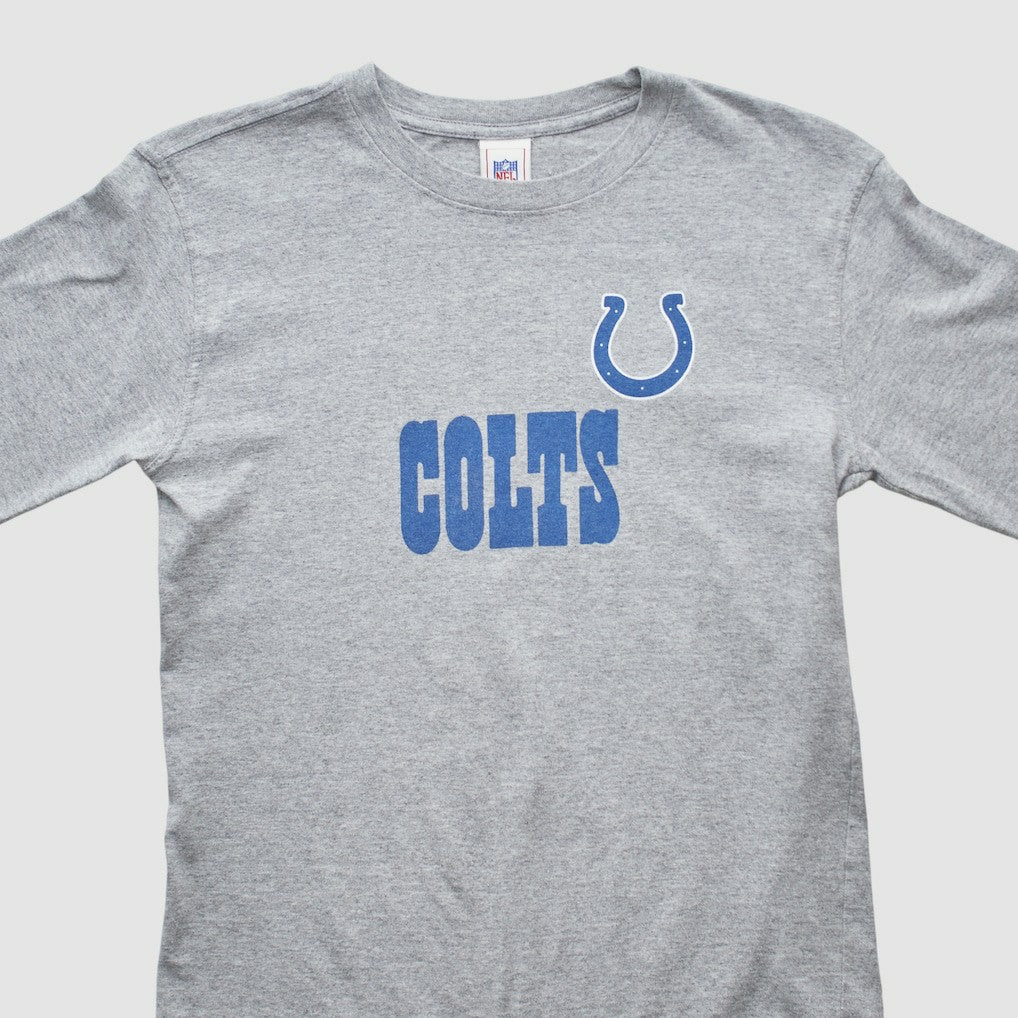 Indianapolis Colts NFL 2000s Long Sleeve T-shirt Heather Gray Vintage
