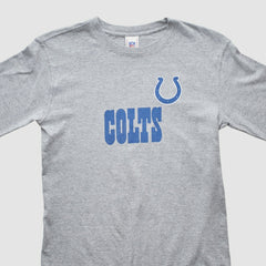 Indianapolis Colts NFL 2000s Long Sleeve T-shirt Heather Gray Vintage