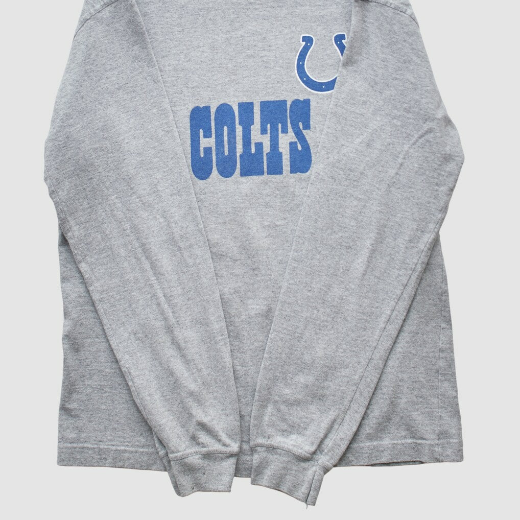 Indianapolis Colts NFL 2000s Long Sleeve T-shirt Heather Gray Vintage