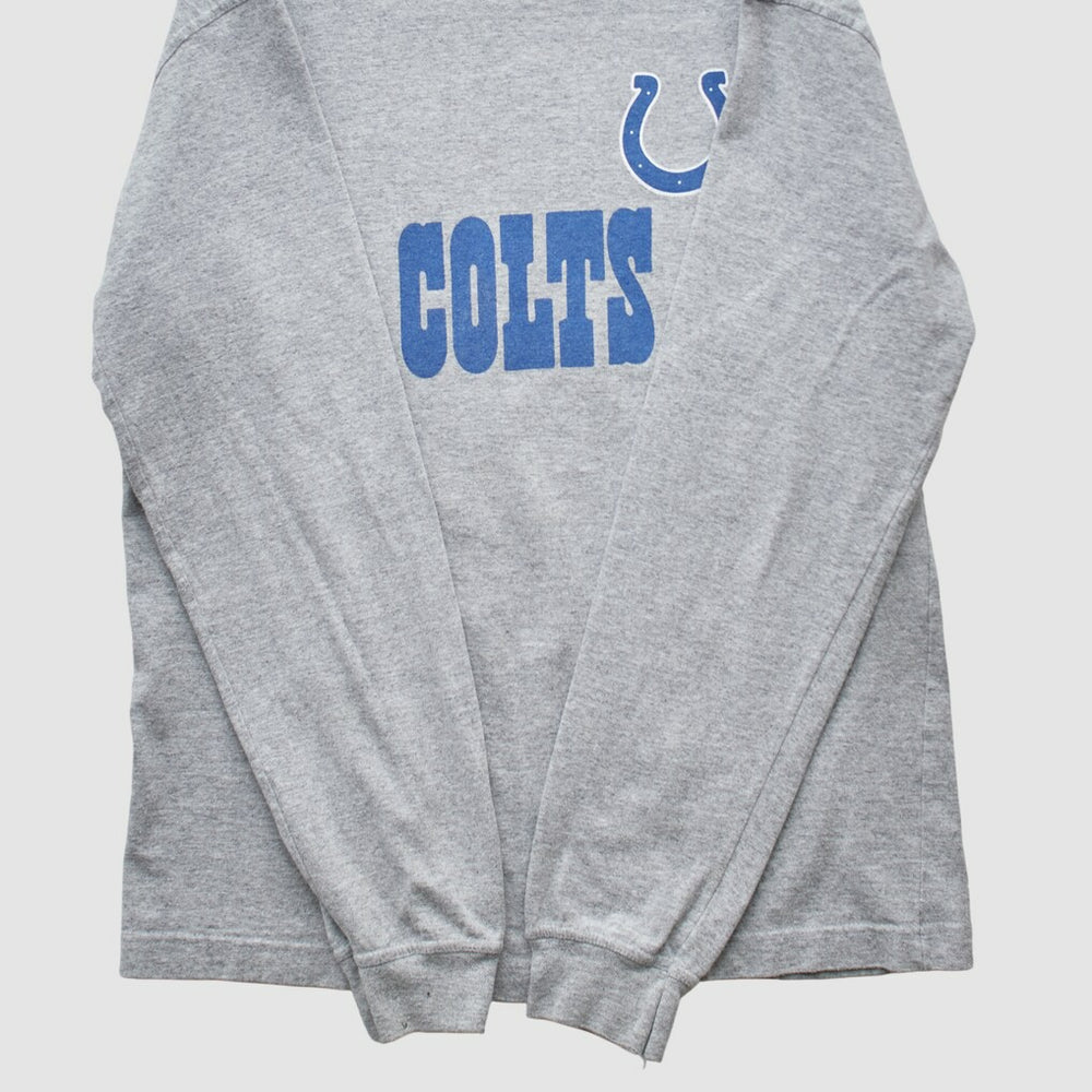 Indianapolis Colts NFL 2000s Long Sleeve T-shirt Heather Gray Vintage