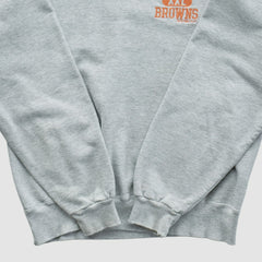 Cleveland Browns Champion 90s Pullover Sweatshirt Heather Gray Vintage