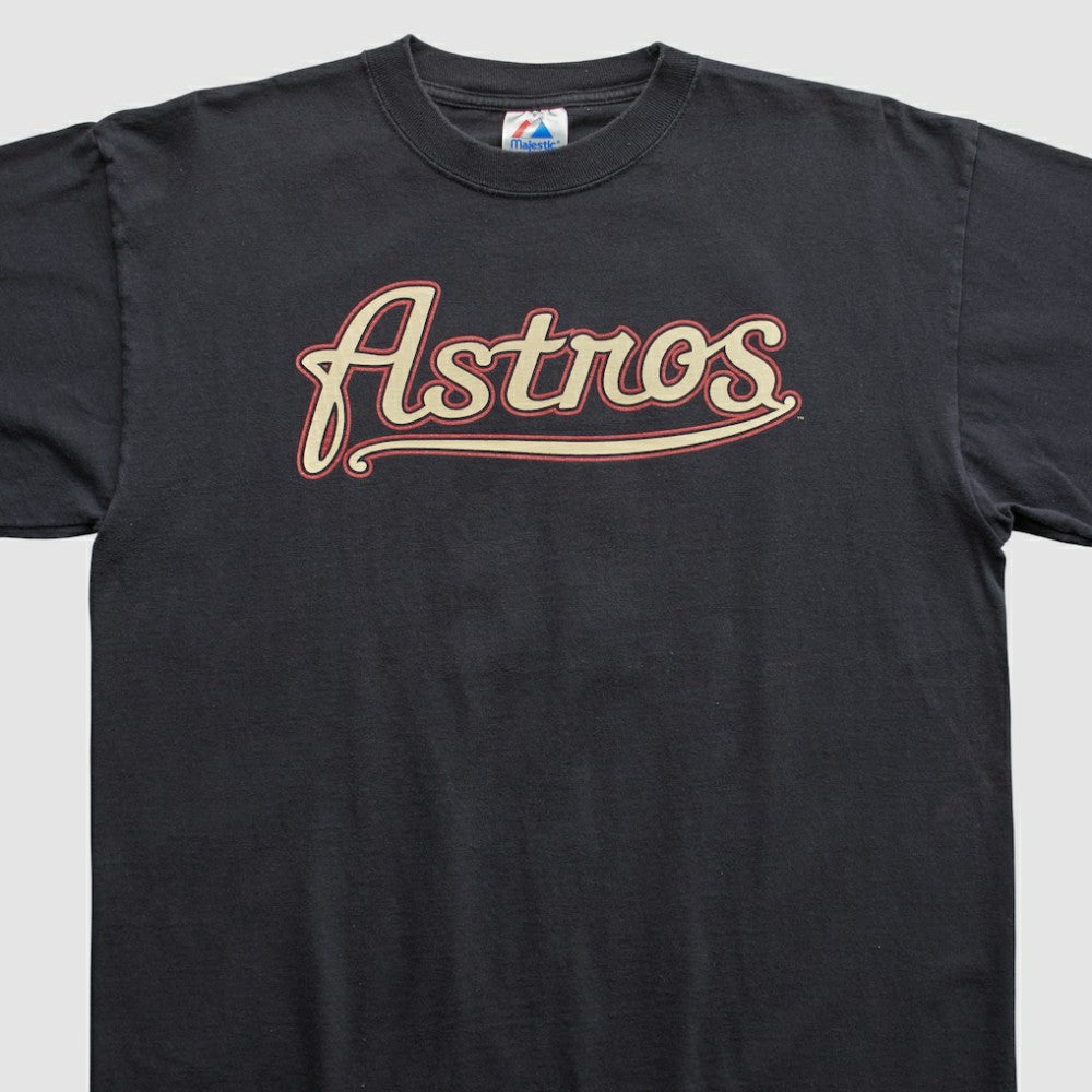 Houston Astros Majestic 2000s T-shirt - Black - L by Fanatics Real Vintage T-shirts