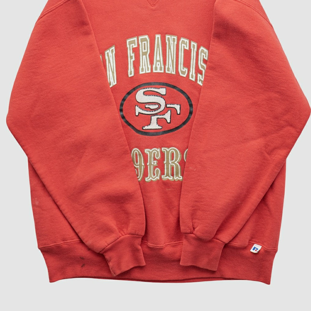 San Francisco 49ers Russell 90s Pullover Sweatshirt Red Vintage