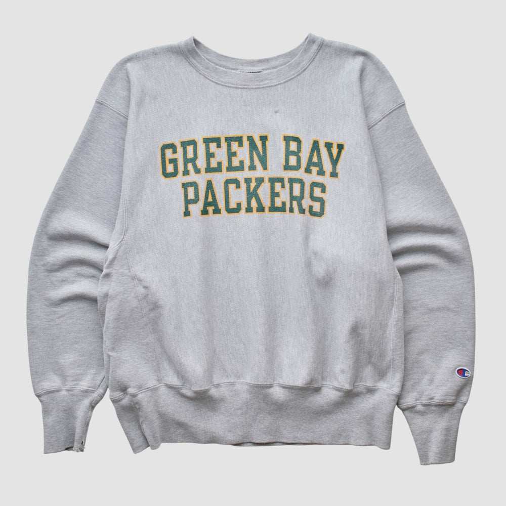 Green Bay Packers Champion 2000s Pullover Sweatshirt Heather Gray Vintage