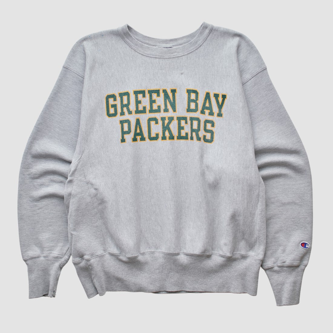 Green Bay Packers Champion 2000s Pullover Sweatshirt Heather Gray Vintage