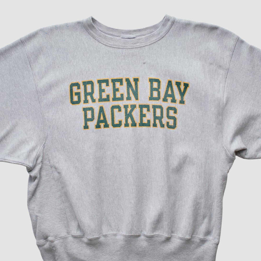 Green Bay Packers Champion 2000s Pullover Sweatshirt Heather Gray Vintage