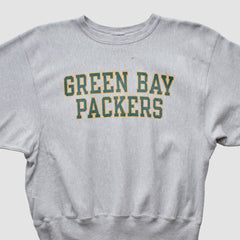 Green Bay Packers Champion 2000s Pullover Sweatshirt Heather Gray Vintage