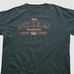 Philadelphia 76ers 2000s T-shirt Black Vintage