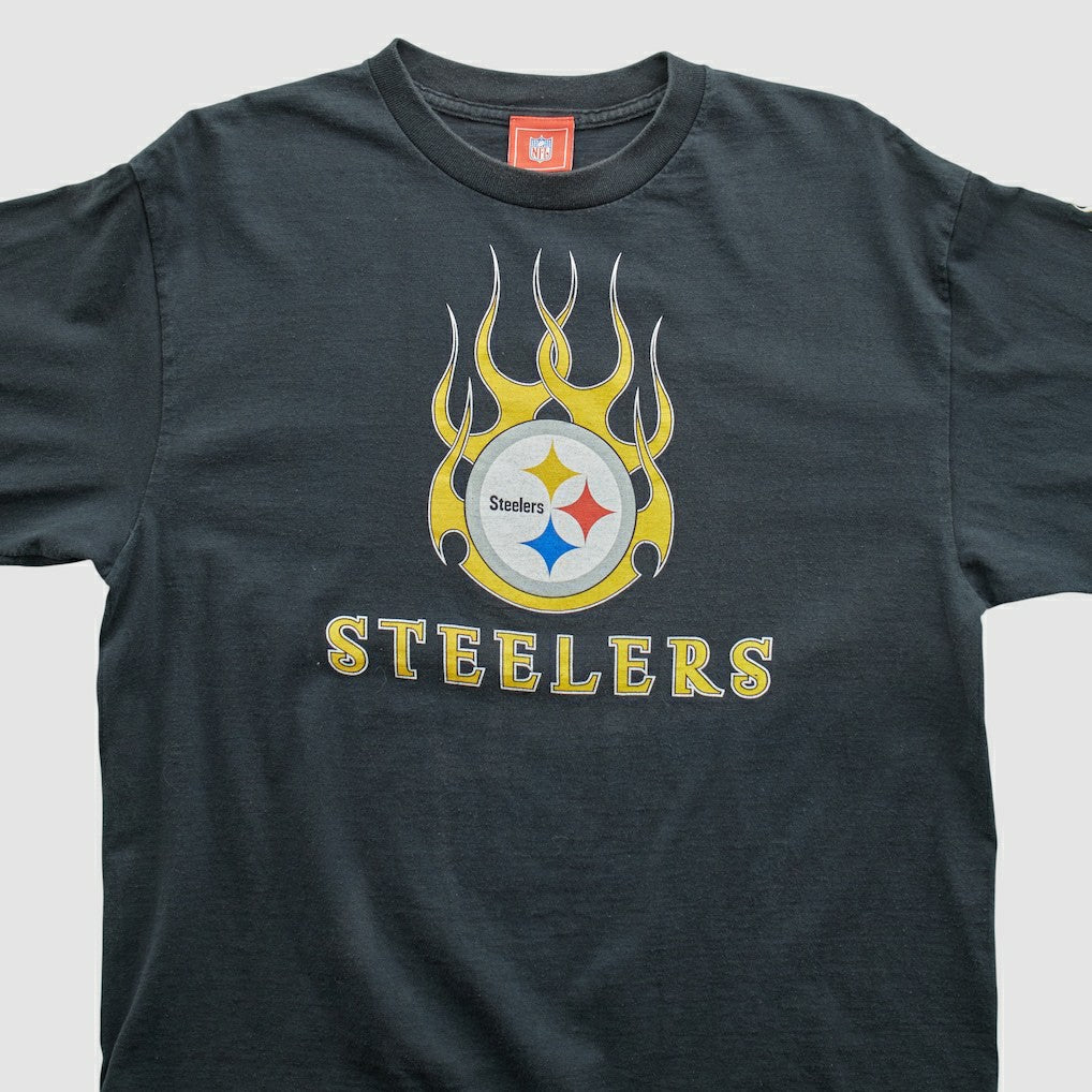 Pittsburgh Steelers NFL 2000s Long Sleeve T-shirt Black Vintage