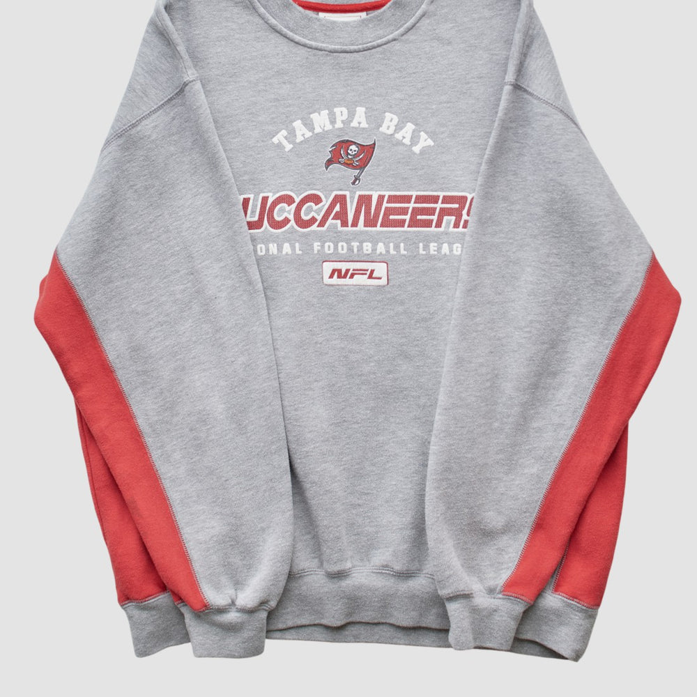 Tampa Bay Buccaneers NFL 2000s Pullover Sweatshirt Heather Gray Vintage