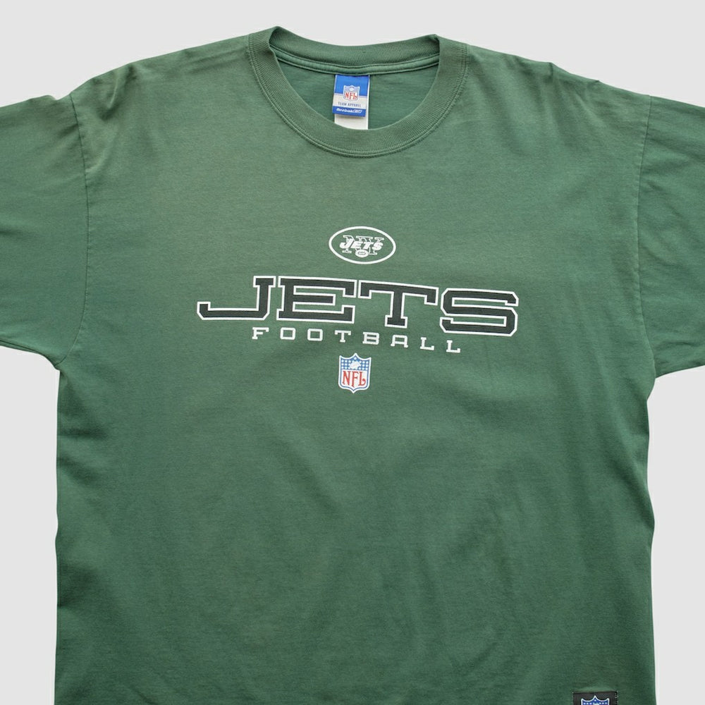 New York Jets Reebok 2000s Long Sleeve T-shirt Green Vintage