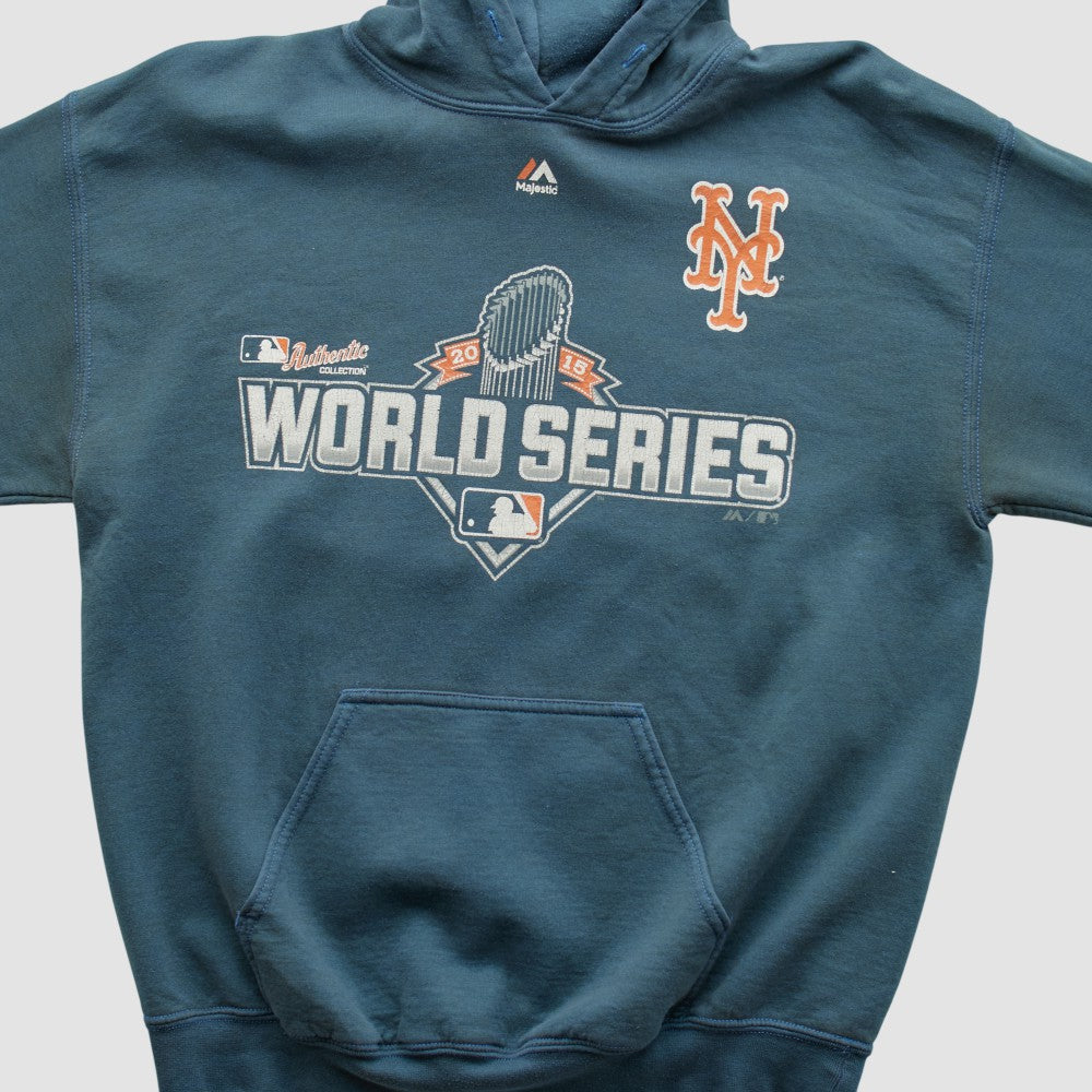 World Series Gildan 2015 Hooded Sweatshirt - Navy - S by Fanatics Real Vintage Sweatshirts