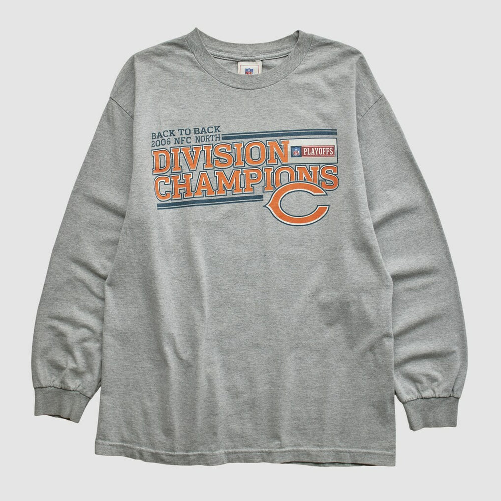 Division Champions NFL 2006 Long Sleeve T-shirt Heather Gray Vintage