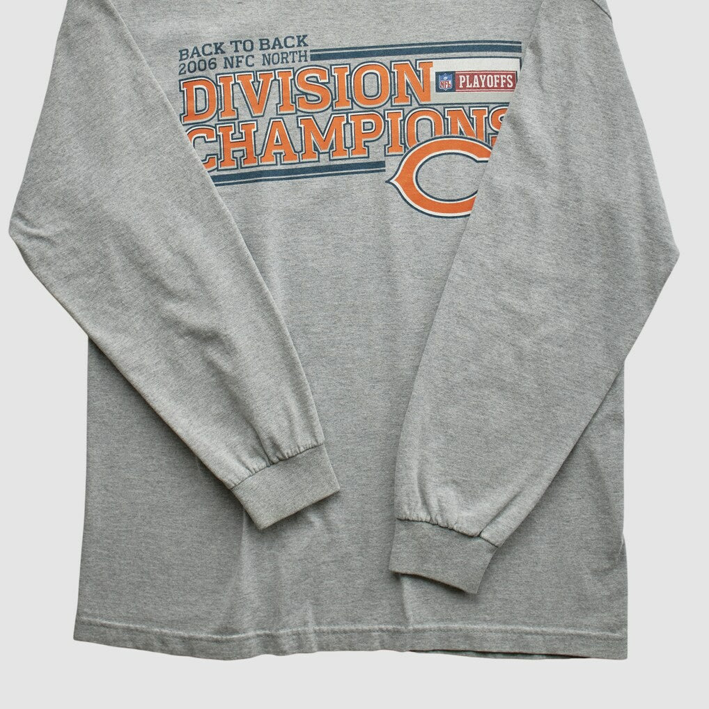 Division Champions NFL 2006 Long Sleeve T-shirt Heather Gray Vintage
