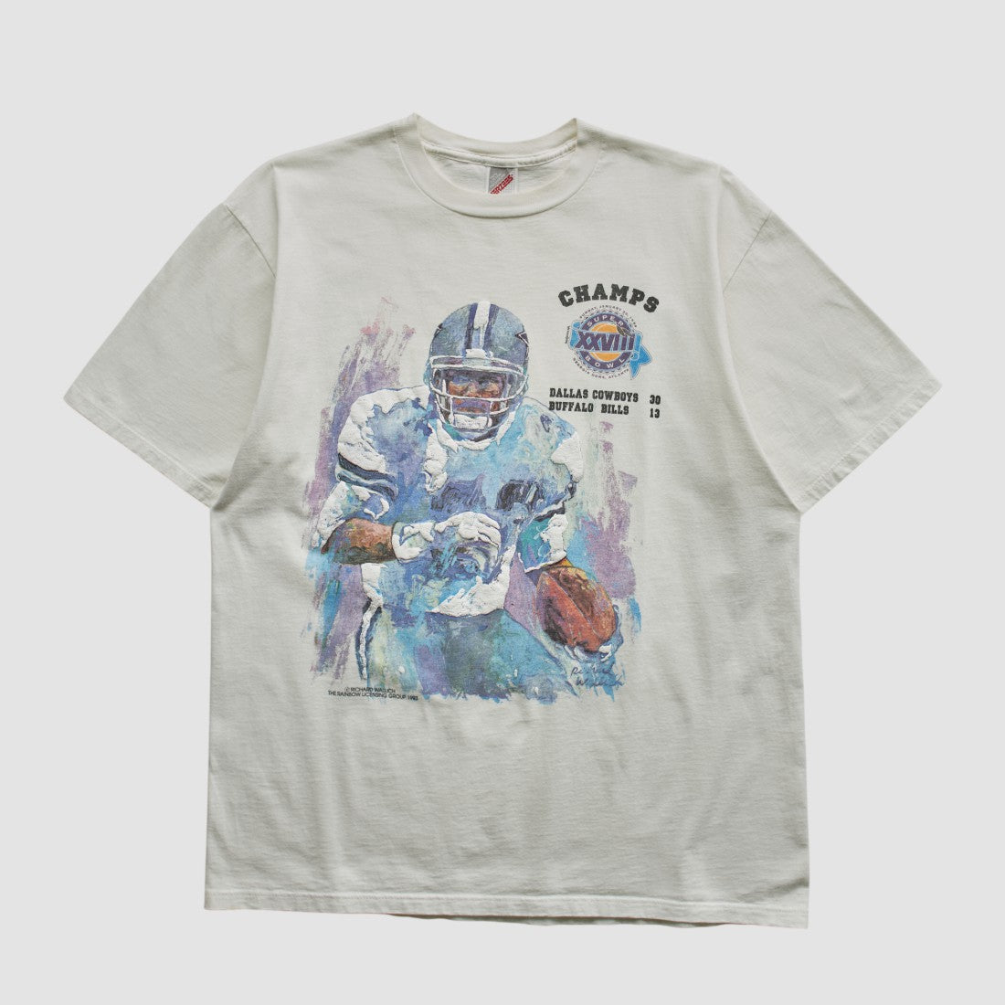 Dallas Cowboys Jerzees 1993 T-shirt White Vintage