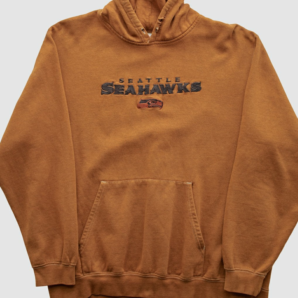 Seattle Seahawks NFL 2000s Hooded Pullover Sweatshirt Clay Vintage