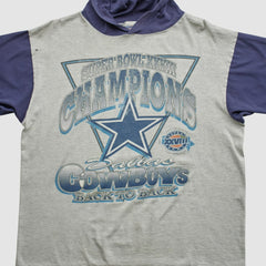 Super Bowl XXVIII Mendez Sportswear 1994 Hooded T-shirt Heather Gray Vintage