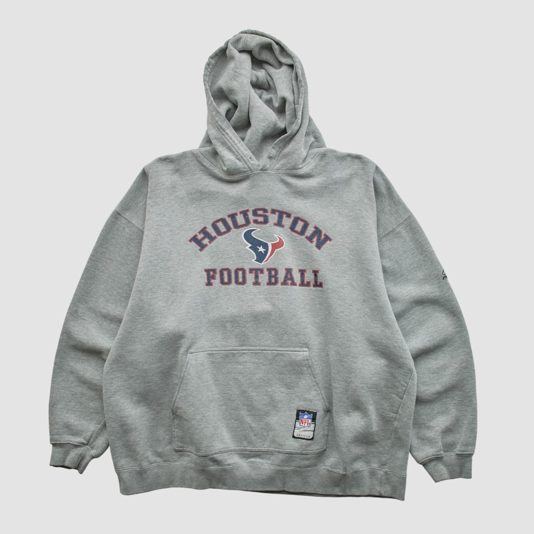 Houston Texans NFL 2000s Hooded Pullover Sweatshirt Heather Gray Vintage