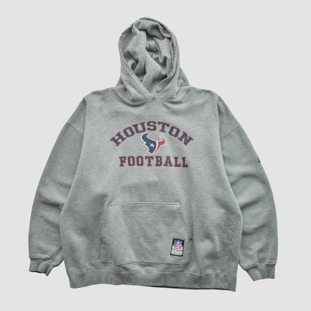 Houston Texans NFL 2000s Hooded Pullover Sweatshirt Heather Gray Vintage