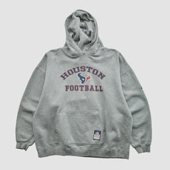 Houston Texans NFL 2000s Hooded Pullover Sweatshirt Heather Gray Vintage