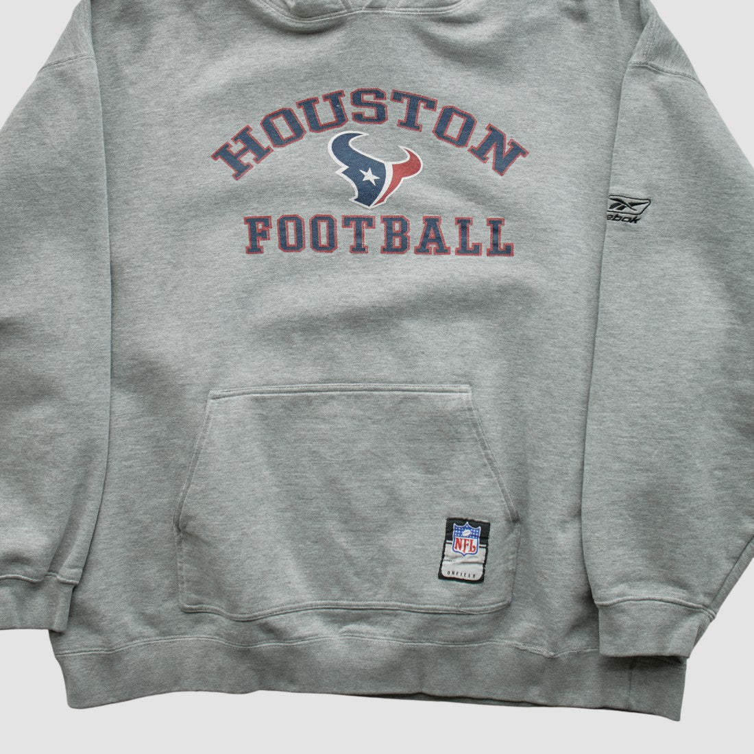 Houston Texans NFL 2000s Hooded Pullover Sweatshirt Heather Gray Vintage
