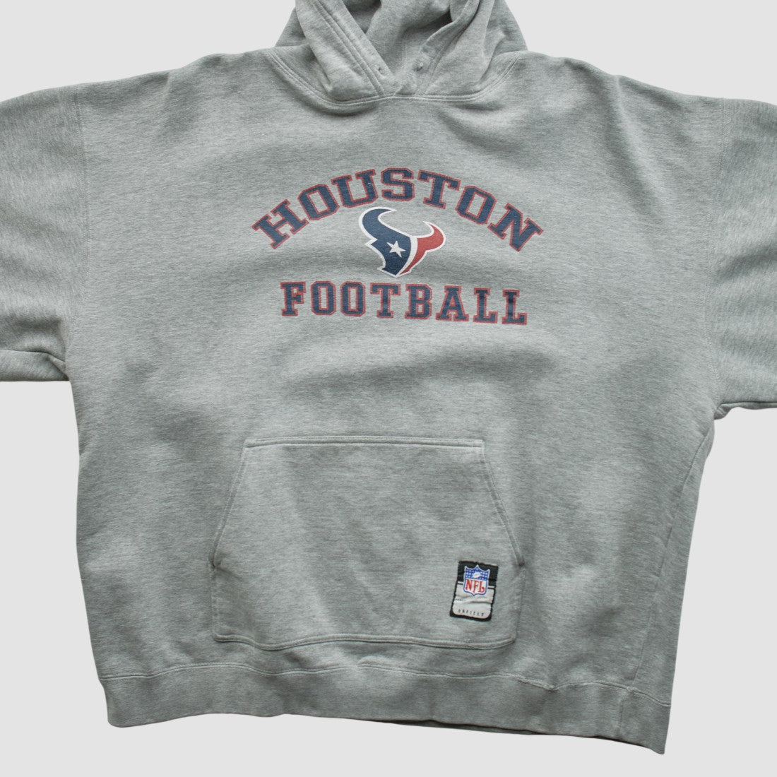 Houston Texans NFL 2000s Hooded Pullover Sweatshirt Heather Gray Vintage