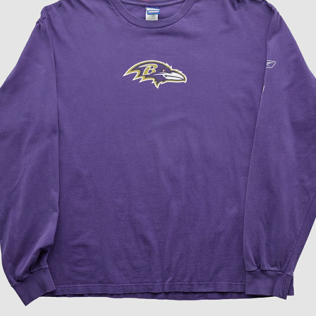 Baltimore Ravens Reebok 2000s Long Sleeve T-shirt Purple Vintage