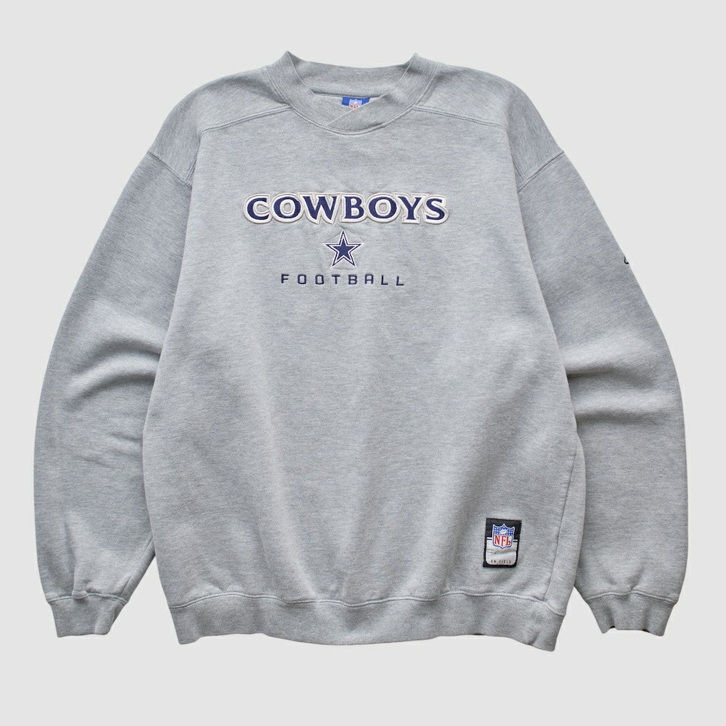 Dallas Cowboys Reebok 2000s Pullover Sweatshirt Heather Gray Vintage