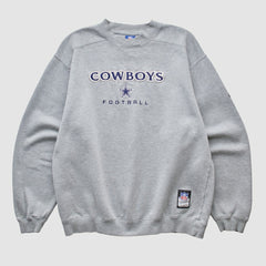 Dallas Cowboys Reebok 2000s Pullover Sweatshirt Heather Gray Vintage