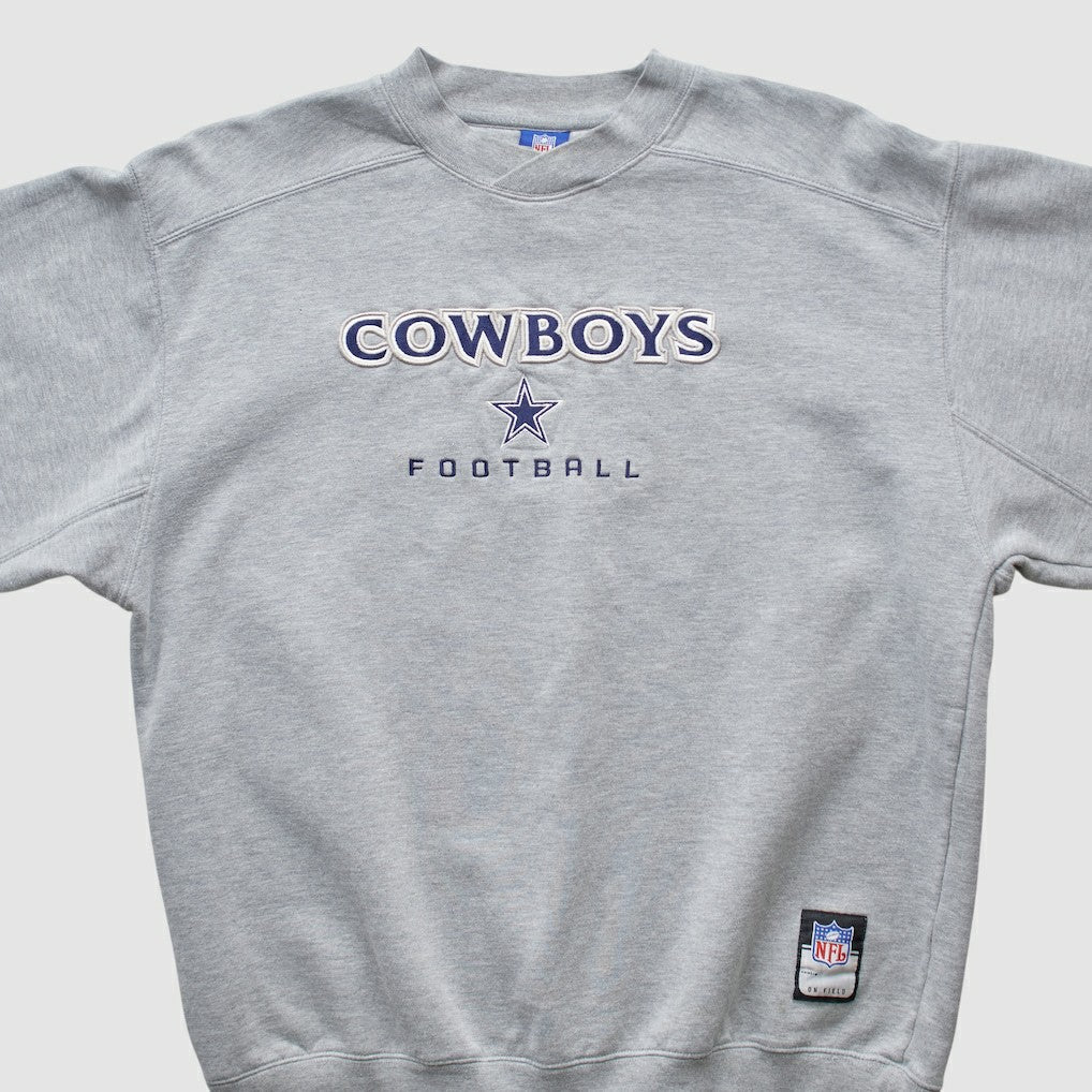 Dallas Cowboys Reebok 2000s Pullover Sweatshirt Heather Gray Vintage