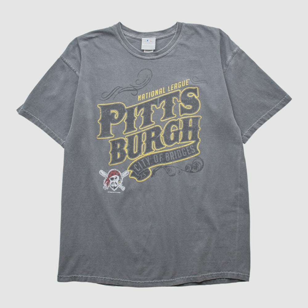 Pittsburgh Pirates Genuine Merchandise 2000s T-shirt - Gray - L by Fanatics Real Vintage T-shirts