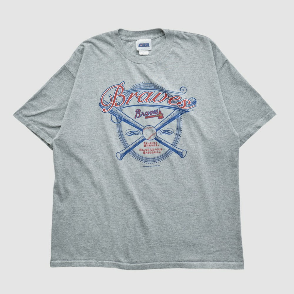 Atlanta Braves CSA 2002 T-shirt - Heather Gray - L by Fanatics Real Vintage T-shirts