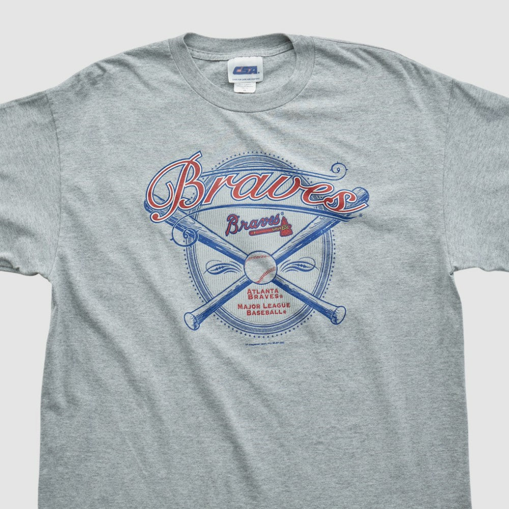 Atlanta Braves CSA 2002 T-shirt - Heather Gray - L by Fanatics Real Vintage T-shirts