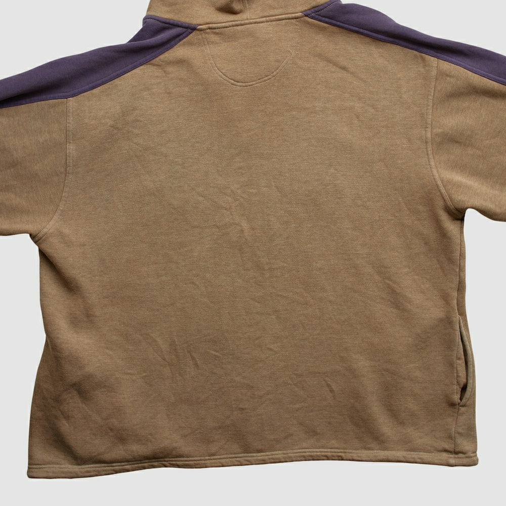Minnesota Vikings Lee Sport 90s Hooded 1/4 Zip Sweatshirt Clay Vintage