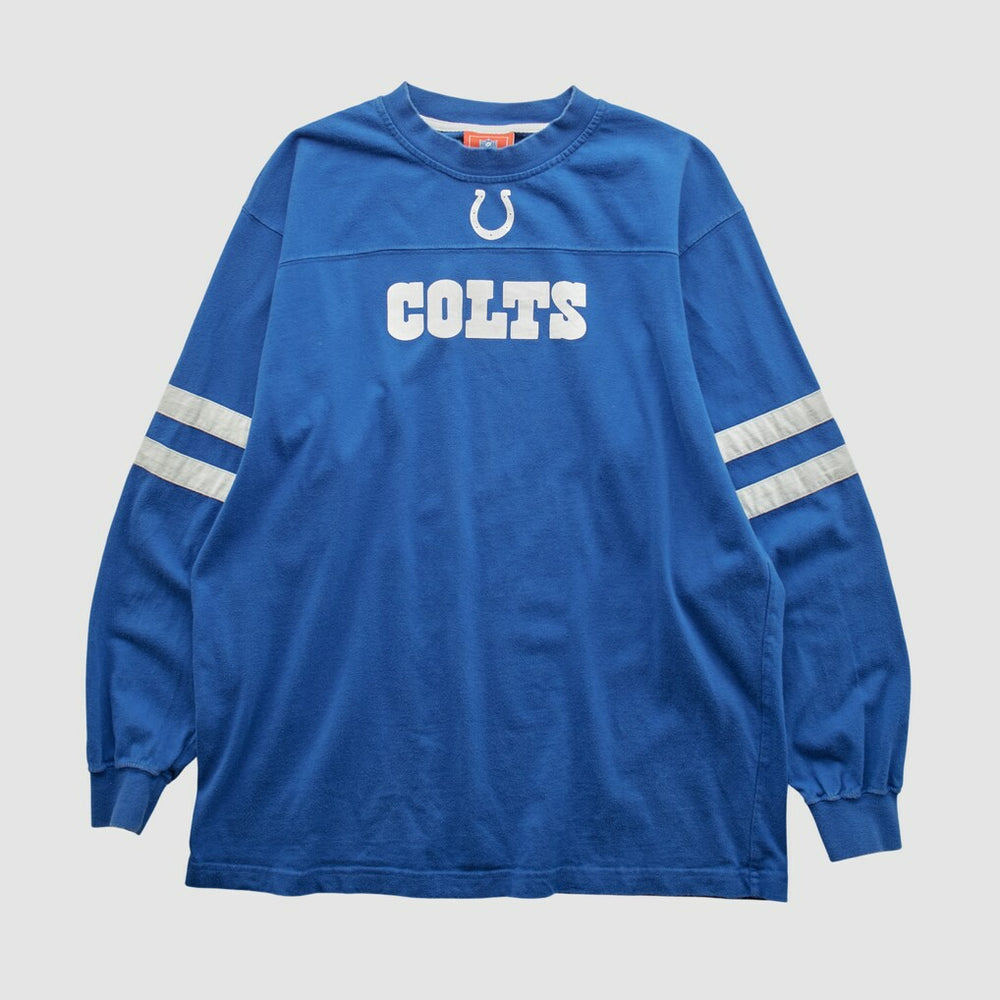 Indianapolis Colts NFL 2000s Long Sleeve T-shirt Blue Vintage