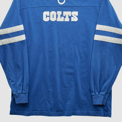 Indianapolis Colts NFL 2000s Long Sleeve T-shirt Blue Vintage