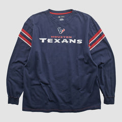 Houston Texans NFL 2010s Long Sleeve T-shirt Navy Vintage