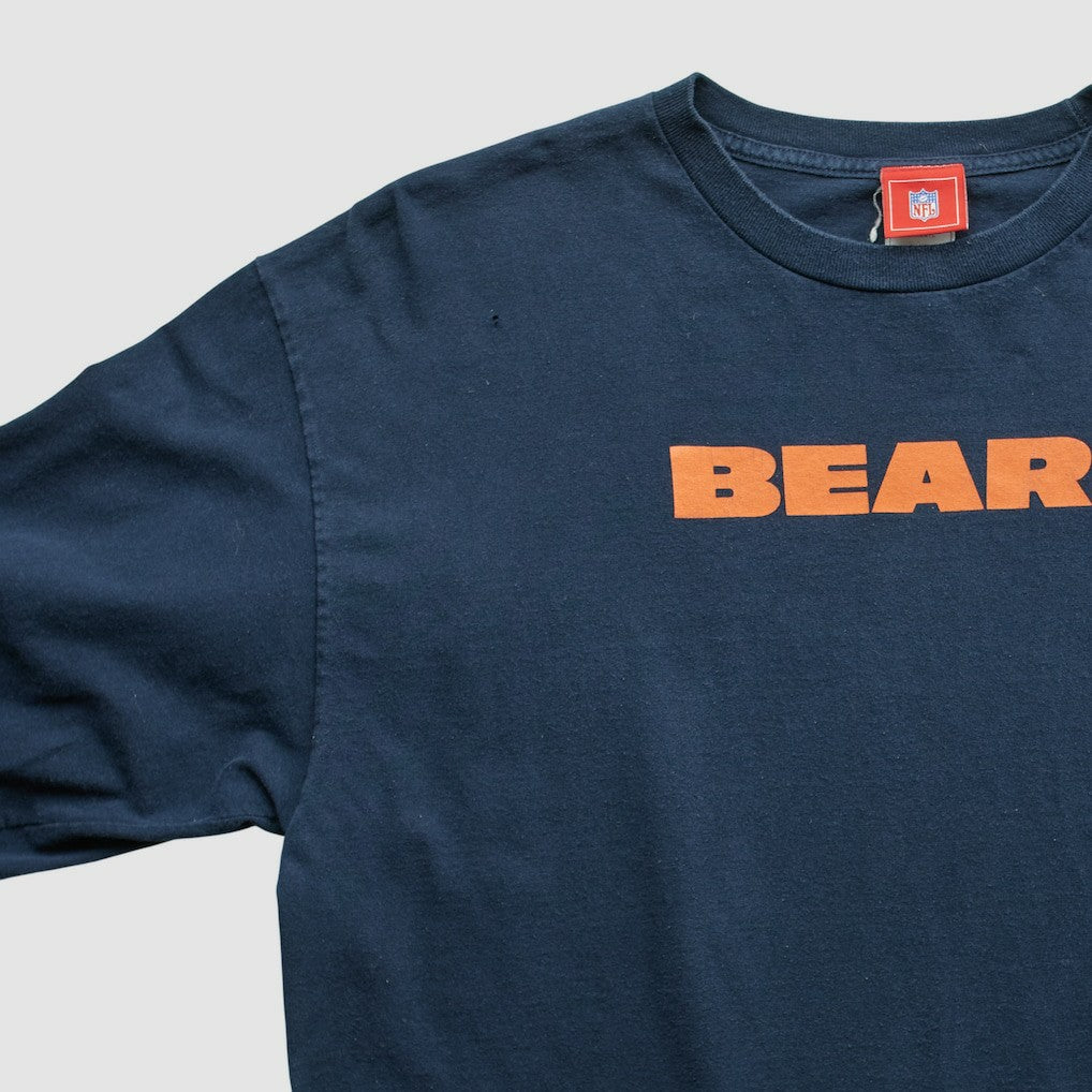 Chicago Bears NFL 2000s Long Sleeve T-shirt Navy Vintage
