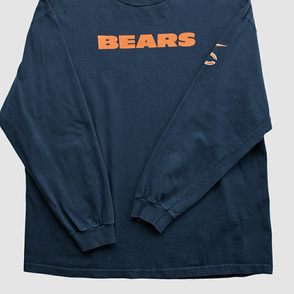 Chicago Bears NFL 2000s Long Sleeve T-shirt Navy Vintage