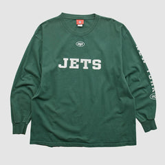New York Jets NFL 2000s Long Sleeve T-shirt Green Vintage