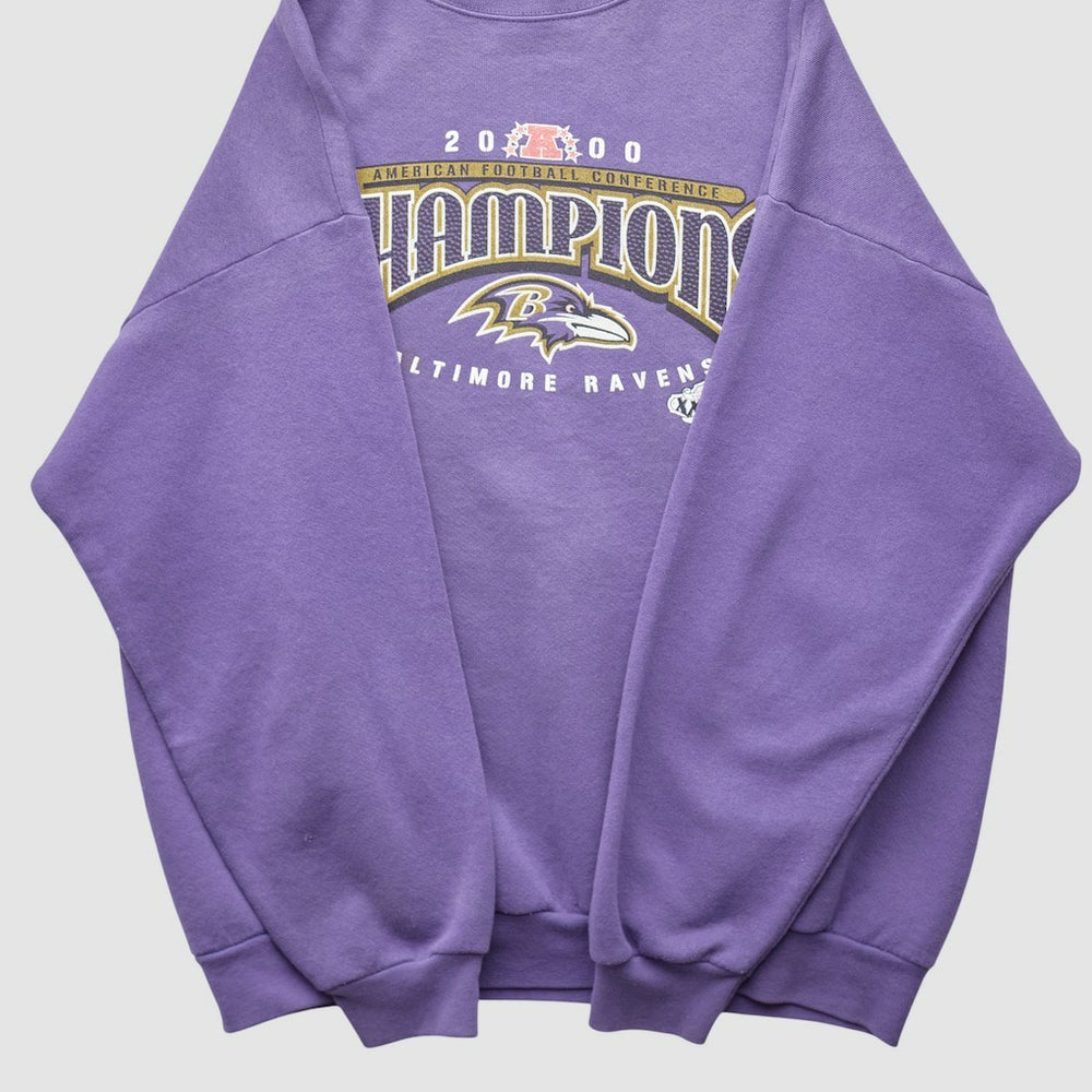 Baltimore Ravens Tultex 2000 Pullover Sweatshirt Purple Vintage