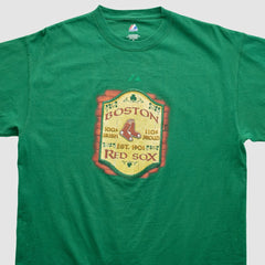 Boston Red Sox Majestic 2000s T-shirt - Green - XL by Fanatics Real Vintage T-shirts