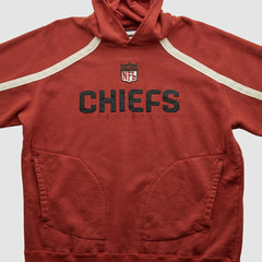 Kansas City Chiefs Reebok 2000s Hooded Pullover Sweatshirt Red Vintage