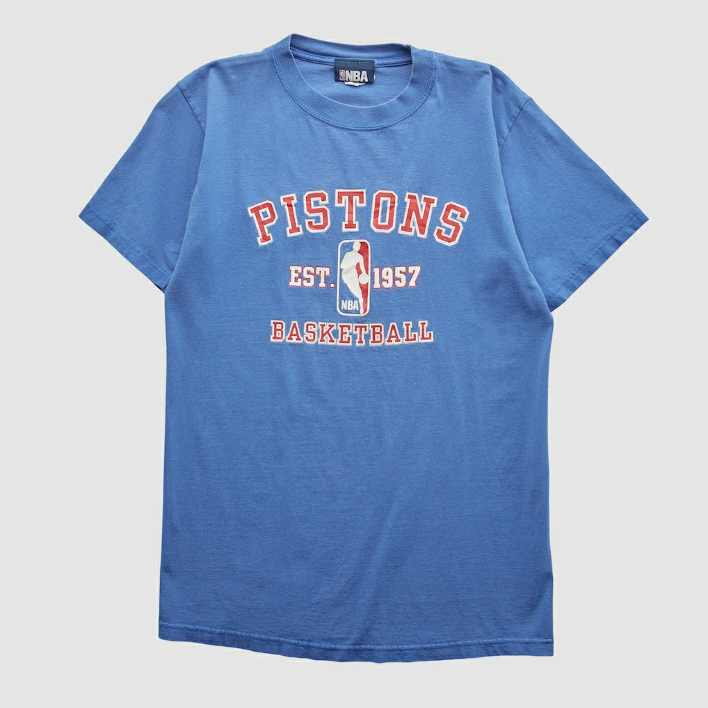 Detroit Pistons NBA 2000s T-shirt Blue Vintage