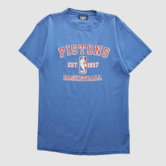 Detroit Pistons NBA 2000s T-shirt Blue Vintage