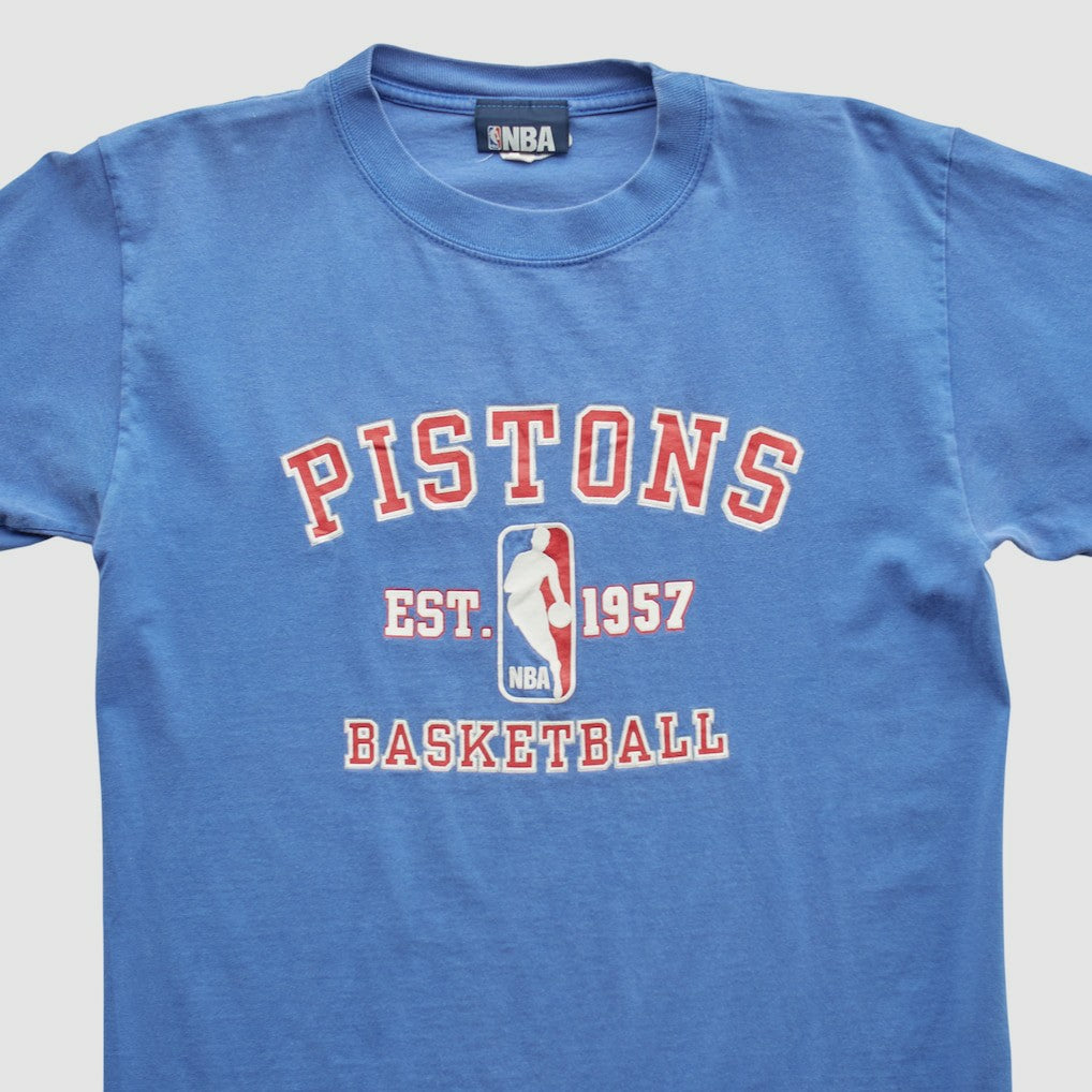 Detroit Pistons NBA 2000s T-shirt Blue Vintage