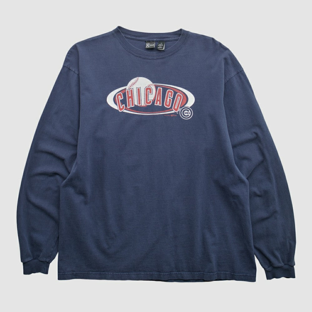 Chicago Cubs Gear For Sports 2000s Long Sleeve T-shirt - Navy - M by Fanatics Real Vintage T-shirts